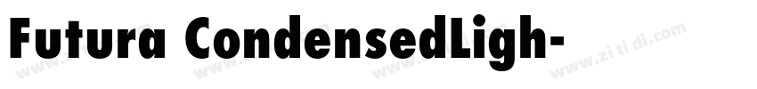 Futura CondensedLigh字体转换
